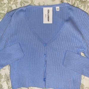 Long Sleeve Cropped Cardigan